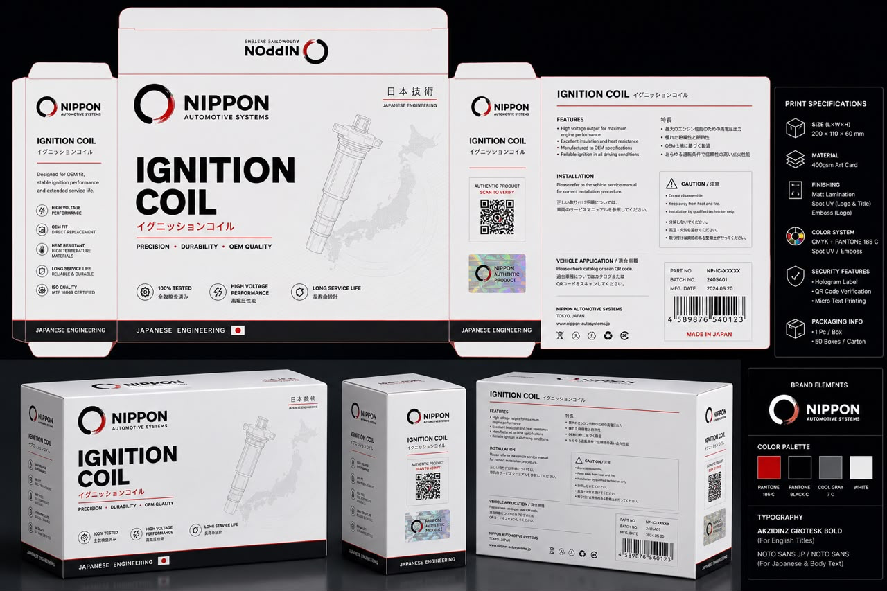 NIPPON ignition coil packaging